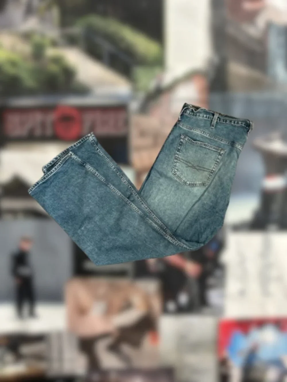 Levi's Men's Blue and Navy Jeans